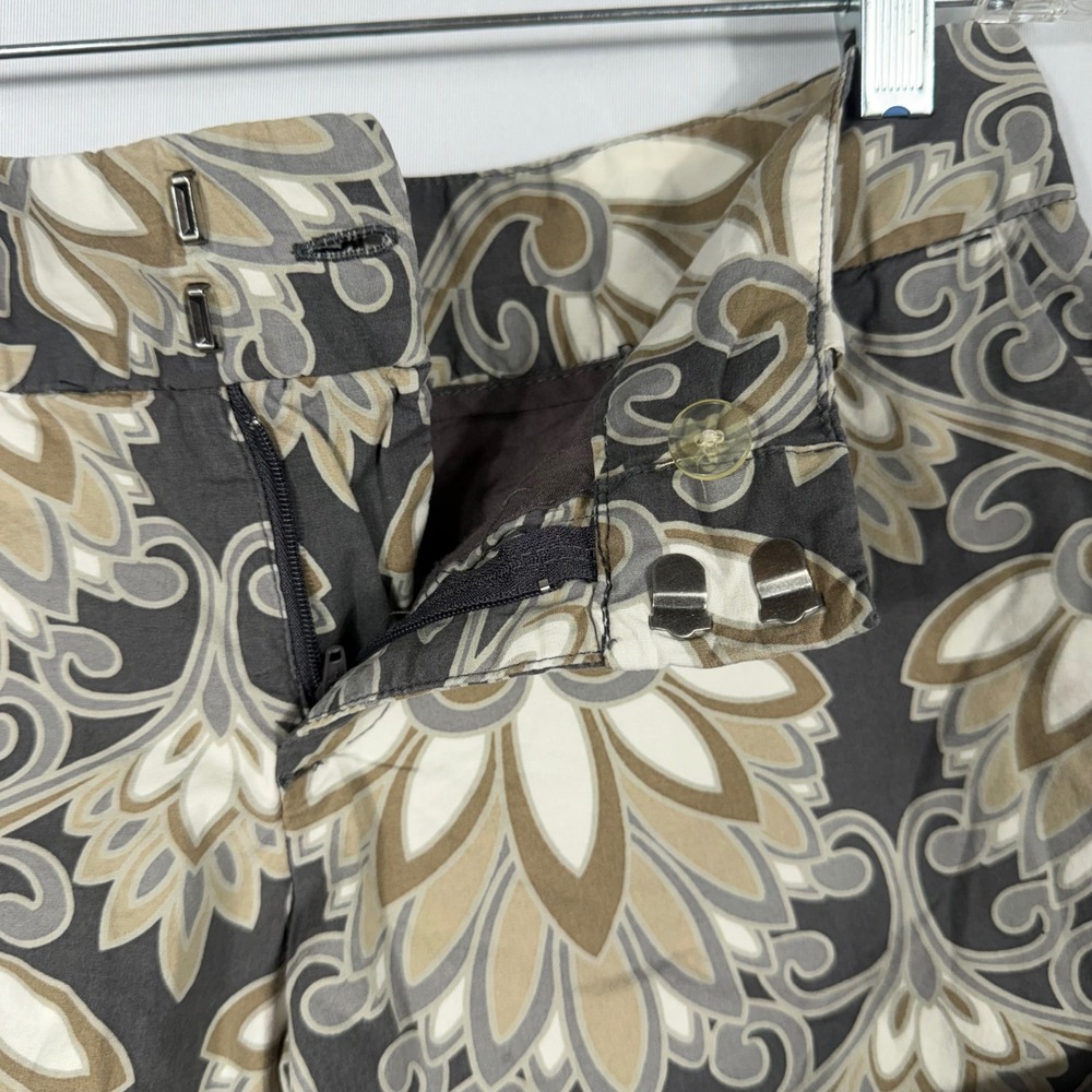 Vtg Y2K Mossimo Low Rise Floral Damask Shorts Sz 2 Stretch Cuffed Festival Boho - Picture 4 of 6